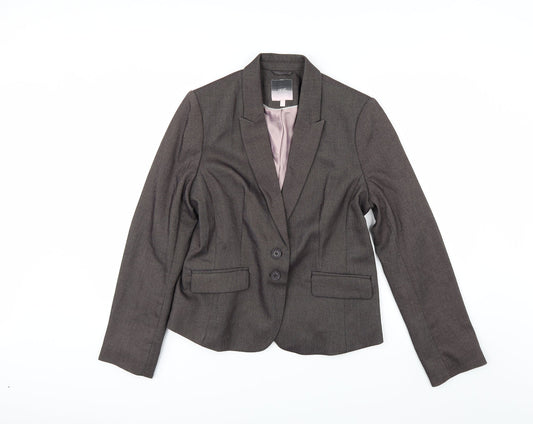 NEXT Womens Brown Herringbone   Suit Jacket Size 14
