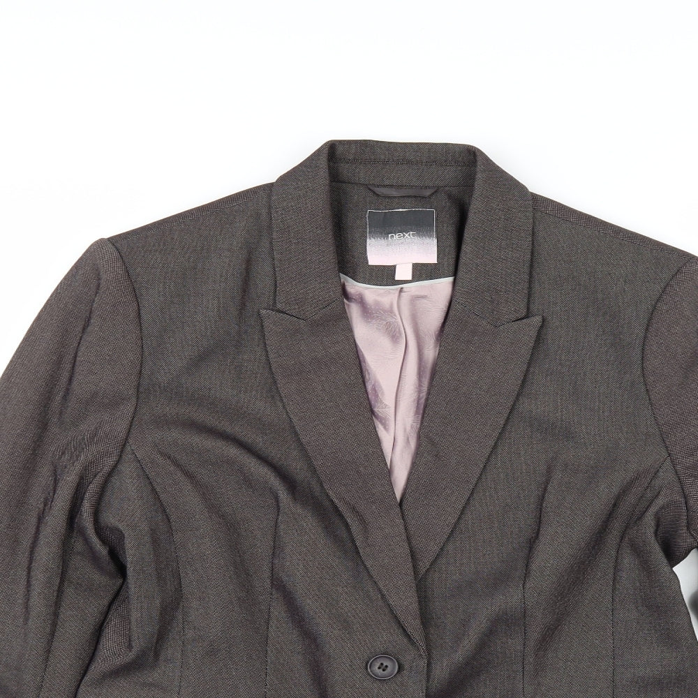 NEXT Womens Brown Herringbone   Suit Jacket Size 14