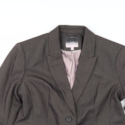 NEXT Womens Brown Herringbone   Suit Jacket Size 14