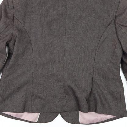 NEXT Womens Brown Herringbone   Suit Jacket Size 14
