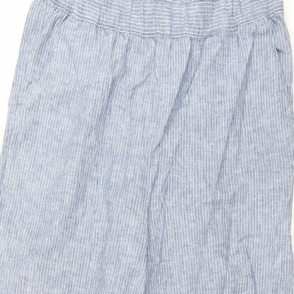 TU Womens Blue Striped  Trousers  Size 14 L22.5 in