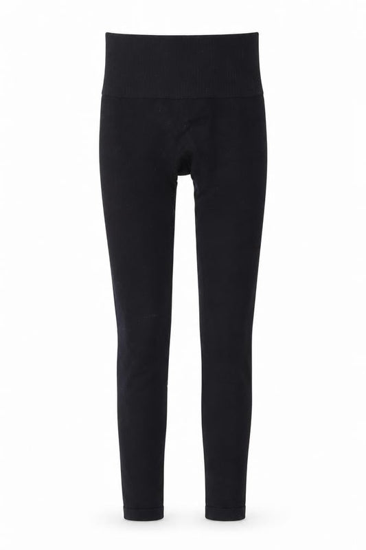WORKOUT Womens Black   Compression Leggings Size S L27 in