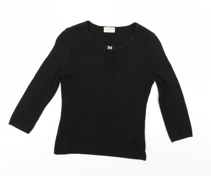 VIP Womens Black   Pullover Jumper Size 10