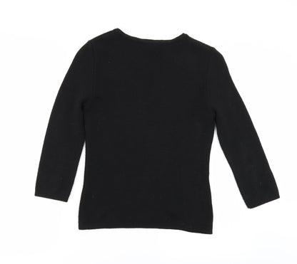 VIP Womens Black   Pullover Jumper Size 10