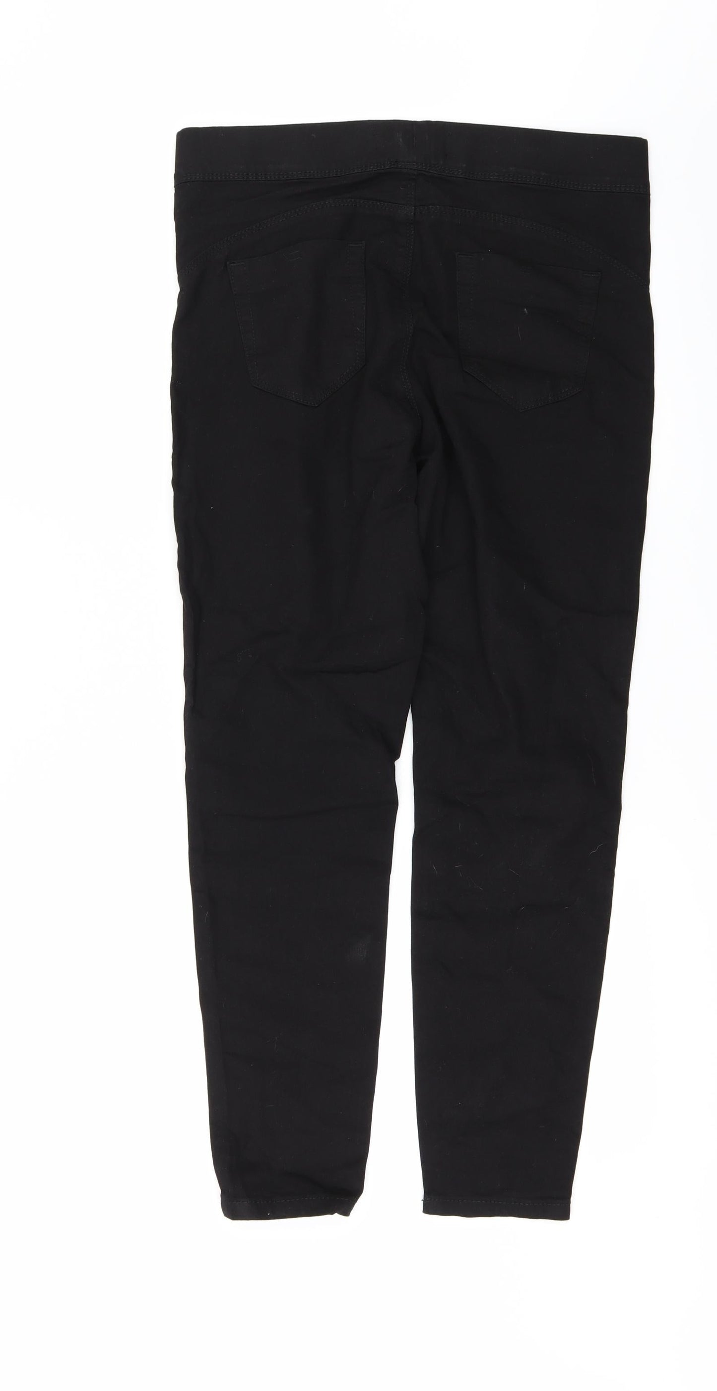 Denim & Co. Womens Black  Denim Jegging Jeans Size 12 L27 in