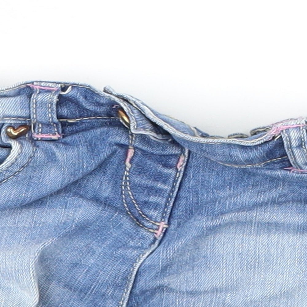TU Girls Blue  Denim Capri Jeans Size 12-18 Months  - Shorts