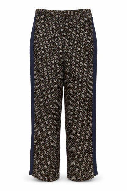 TU Womens Blue Geometric  Trousers  Size 8 L29 in