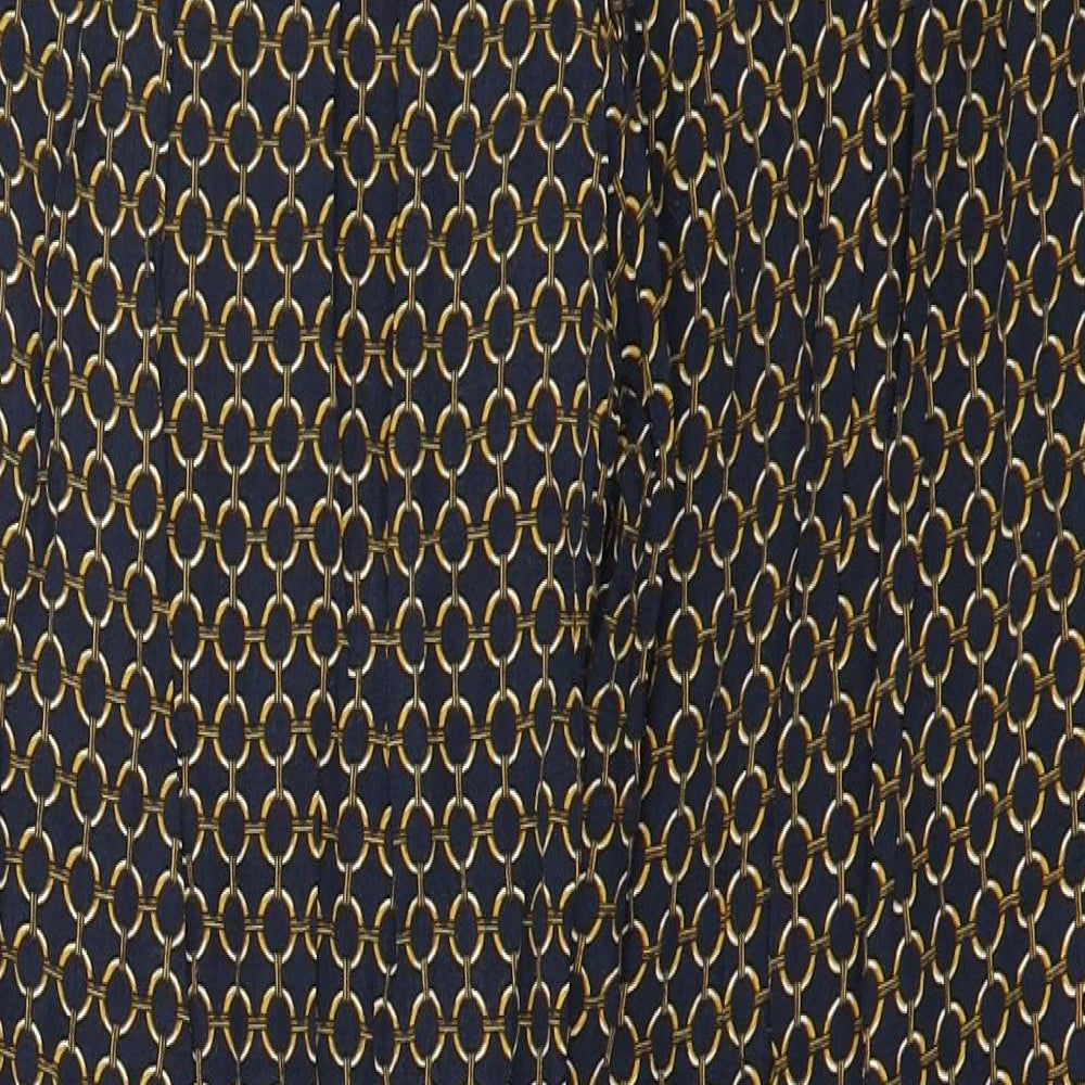 TU Womens Blue Geometric  Trousers  Size 8 L29 in