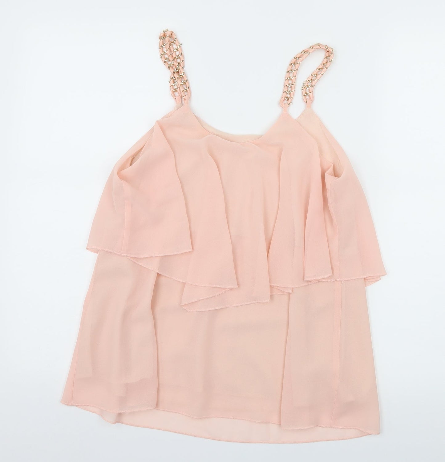 Womens UK Size S Preworn Pink Camisole Tank