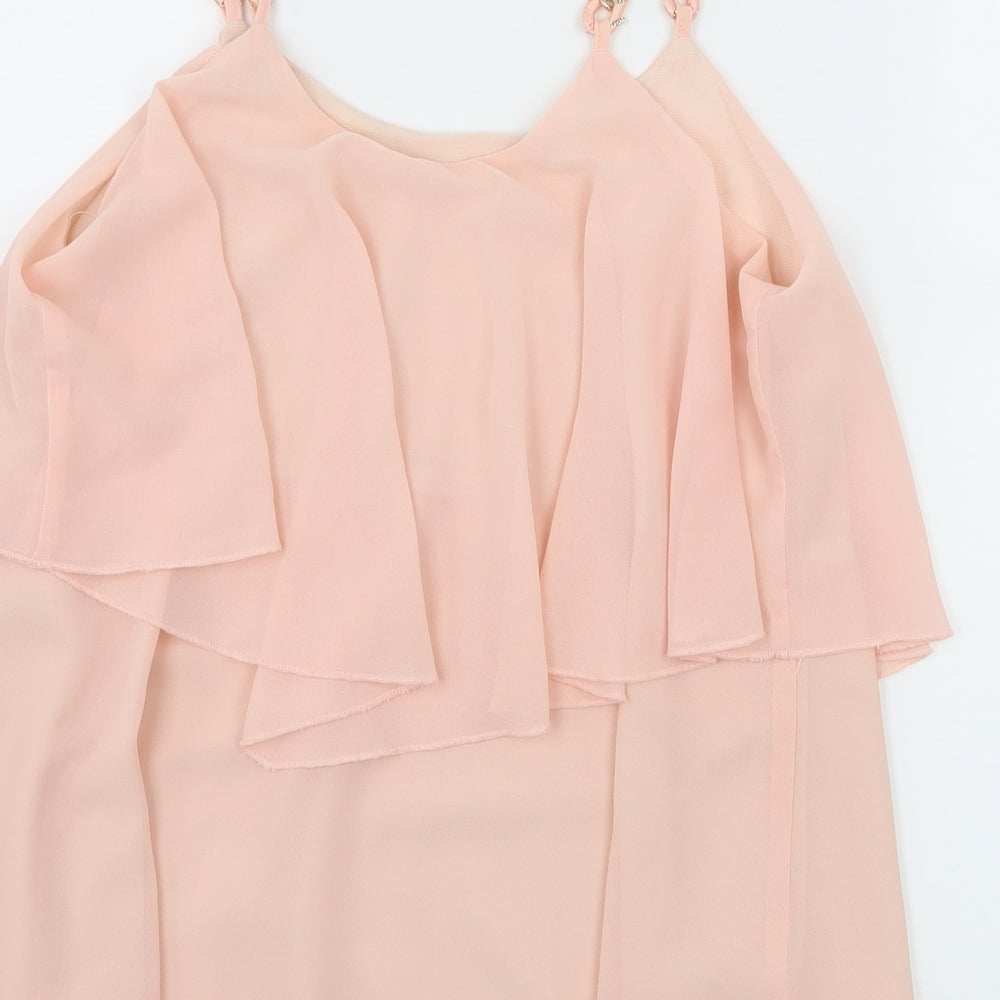 Womens UK Size S Preworn Pink Camisole Tank