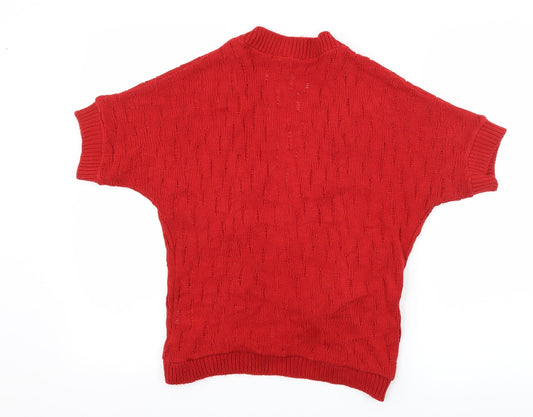 Editions Womens Red   Cardigan Jumper Size S