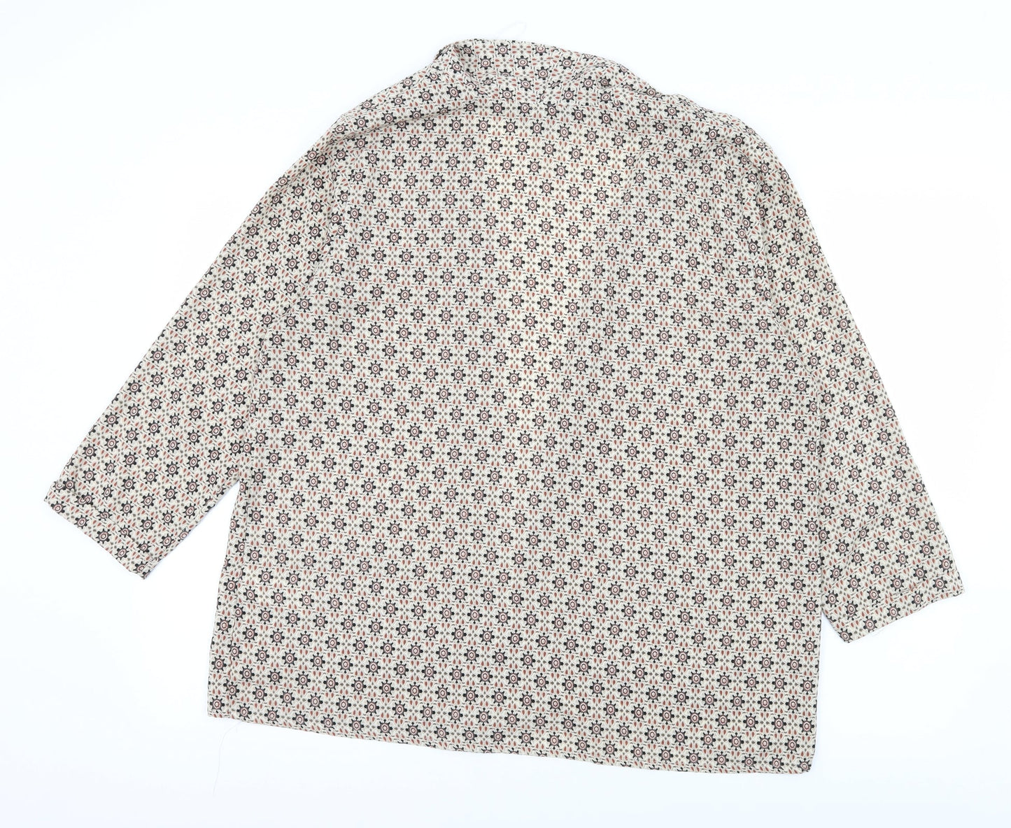 Womens UK Size 16 New Look Ivory Basic Blouse