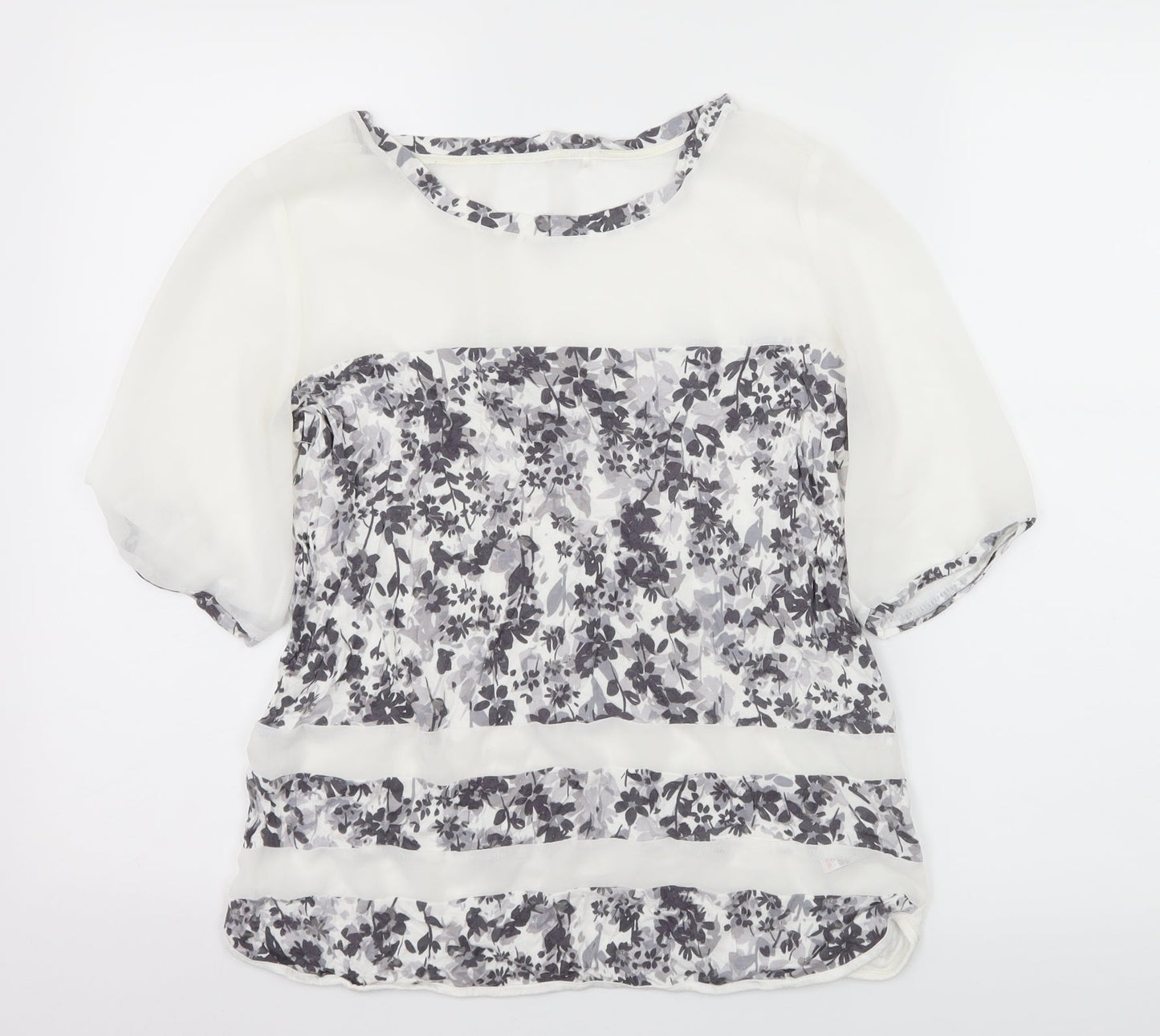 Womens UK Size 10 NEXT White Basic T-Shirt