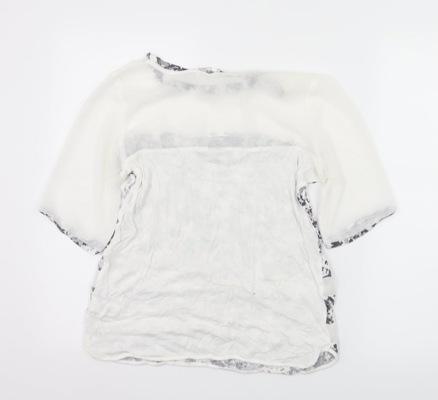 Womens UK Size 10 NEXT White Basic T-Shirt