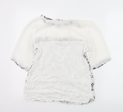 Womens UK Size 10 NEXT White Basic T-Shirt
