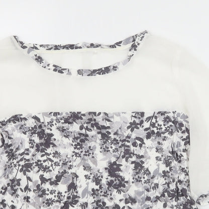 Womens UK Size 10 NEXT White Basic T-Shirt