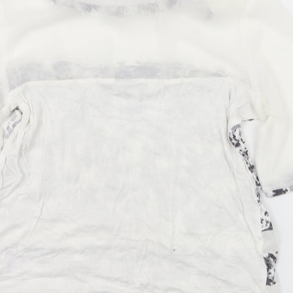 Womens UK Size 10 NEXT White Basic T-Shirt