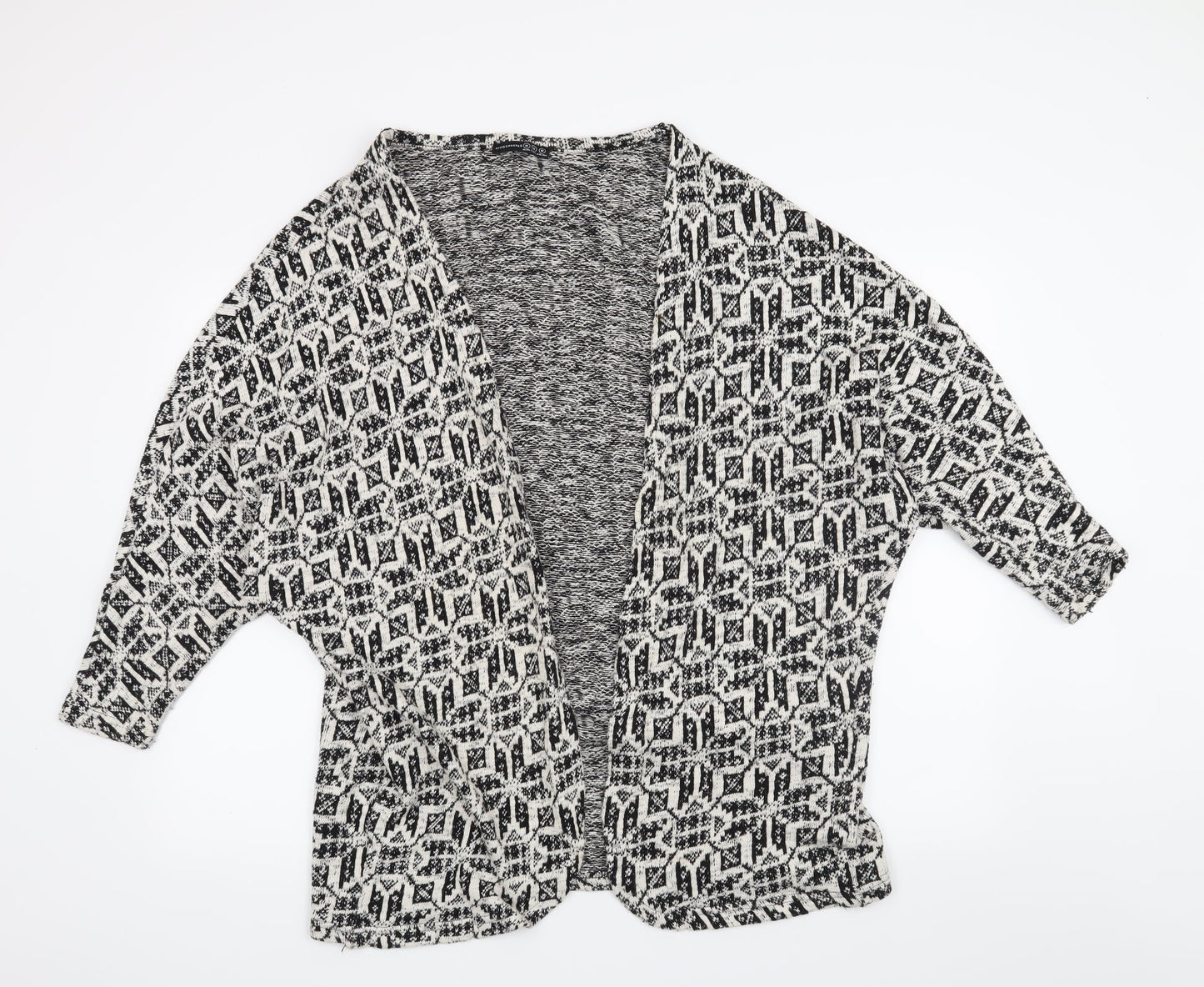 Atmosphere Womens Beige Geometric  Cardigan Jumper Size M