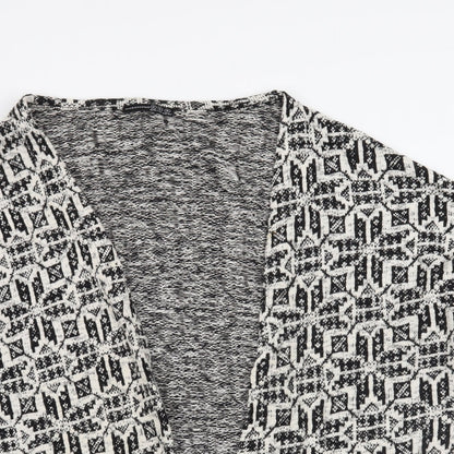 Atmosphere Womens Beige Geometric  Cardigan Jumper Size M