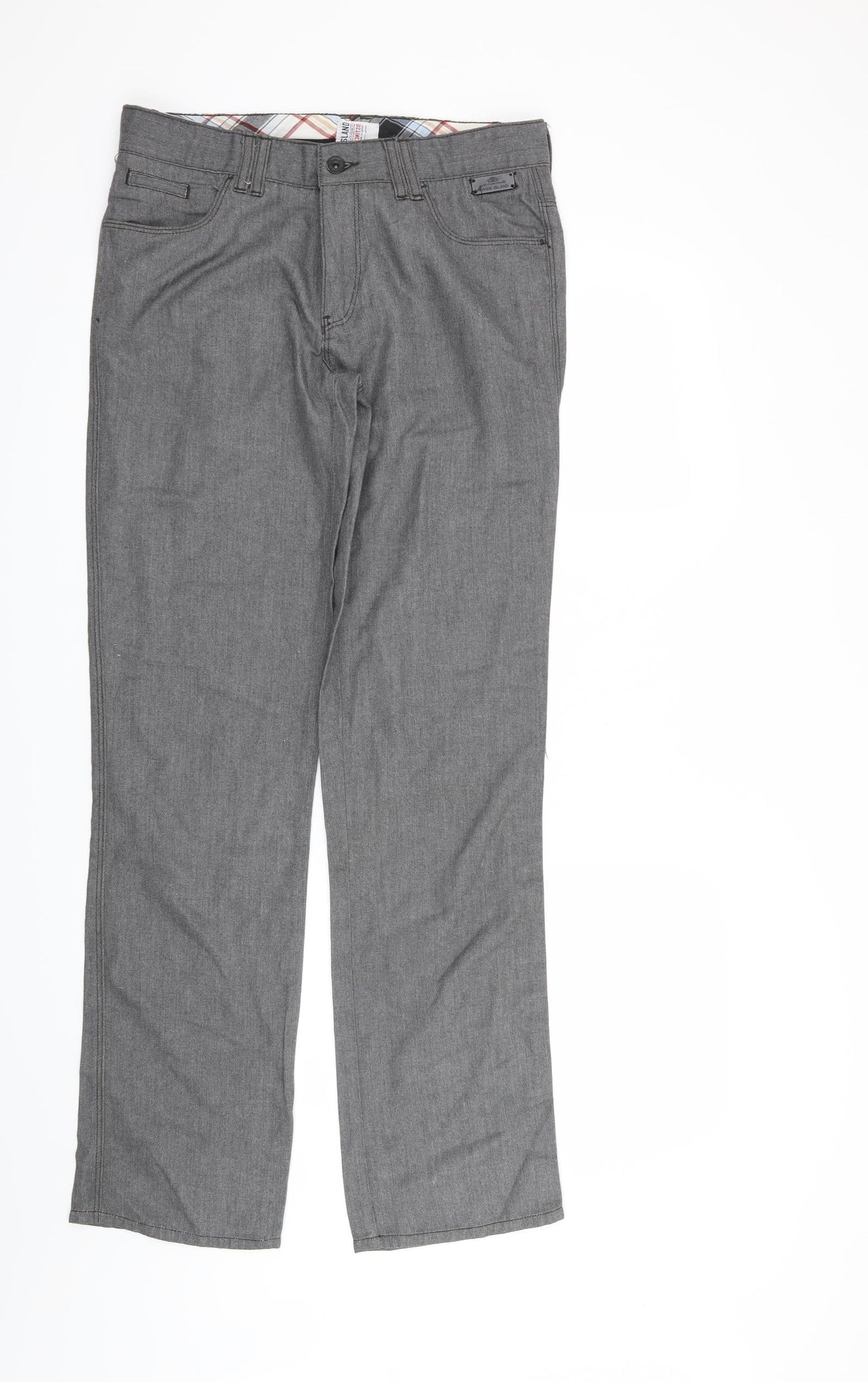 River Island Mens Grey   Trousers  Size 30 in L32 in