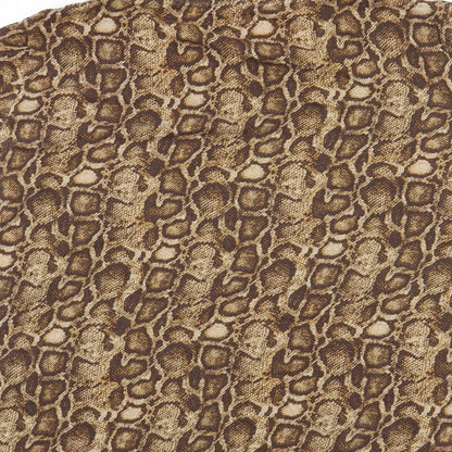 Womens UK Size S Zara Brown Basic T-Shirt