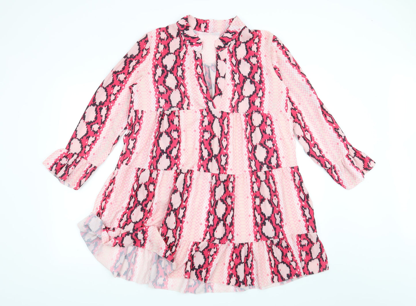 Preworn Womens Pink Animal Print  Trapeze & Swing  Size 10