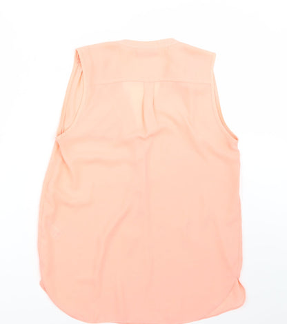 Womens UK Size S Wallis Pink Basic Blouse
