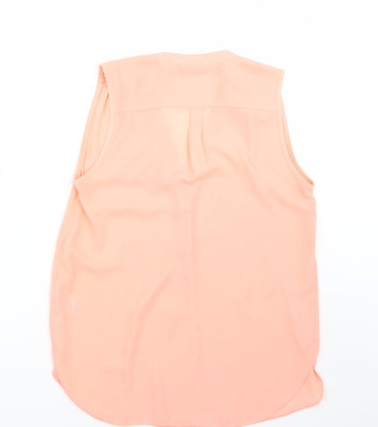 Womens UK Size S Wallis Pink Basic Blouse
