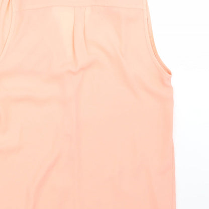 Womens UK Size S Wallis Pink Basic Blouse