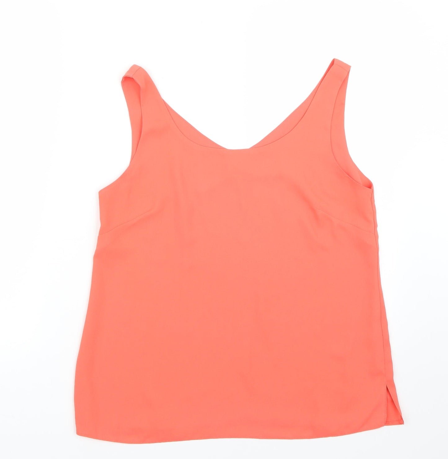 Womens UK Size 10 Wallis Orange Basic Tank