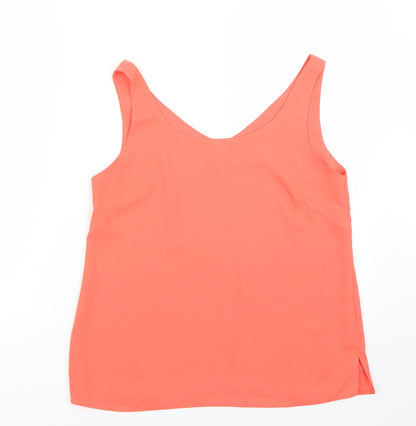 Womens UK Size 10 Wallis Orange Basic Tank