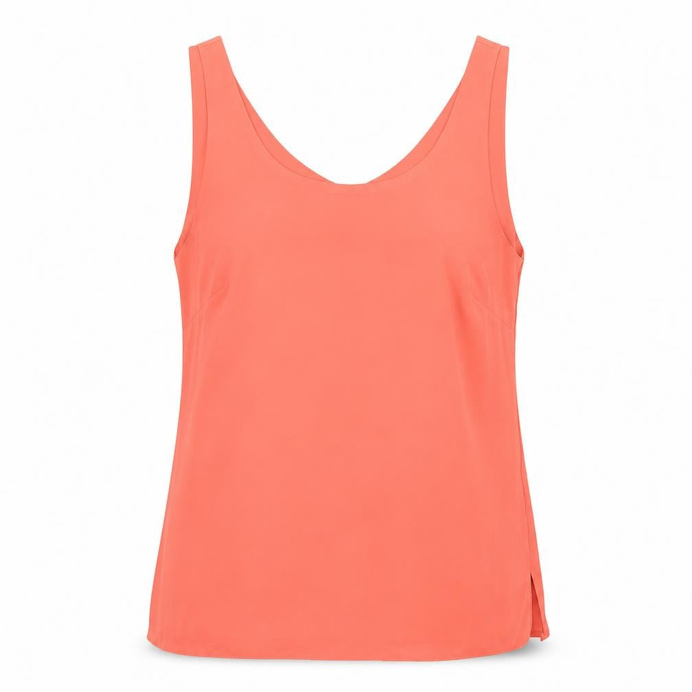 Womens UK Size 10 Wallis Orange Basic Tank