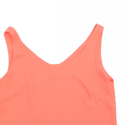 Womens UK Size 10 Wallis Orange Basic Tank
