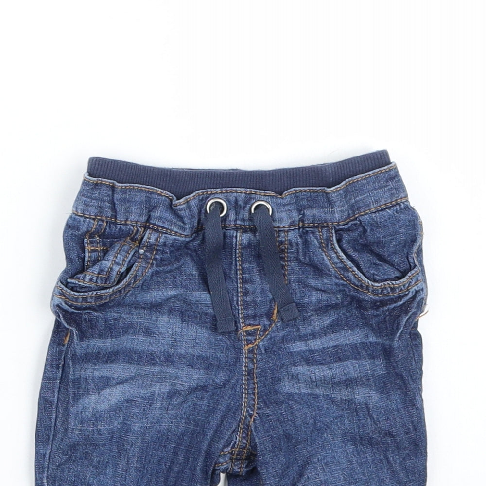 F&F Boys Blue   Cargo Jeans Size 3-6 Months