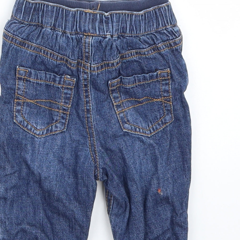 F&F Boys Blue   Cargo Jeans Size 3-6 Months