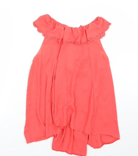 Miss Selfridge Womens Pink   Basic Blouse Size 12