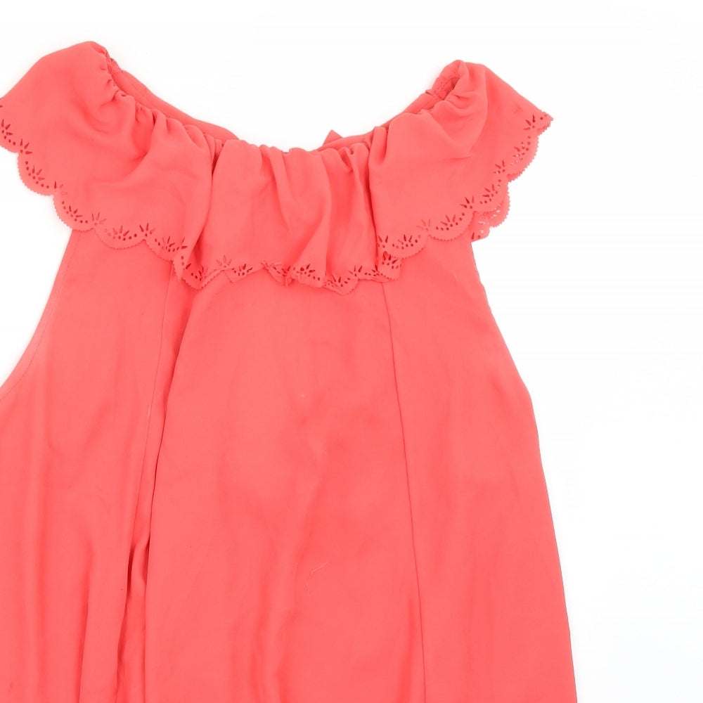 Miss Selfridge Womens Pink   Basic Blouse Size 12