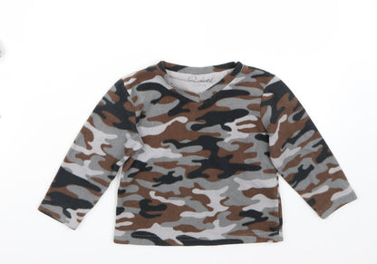 Rebel Boys Grey Camouflage  Basic T-Shirt Size 2-3 Years