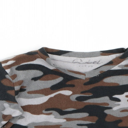 Rebel Boys Grey Camouflage  Basic T-Shirt Size 2-3 Years