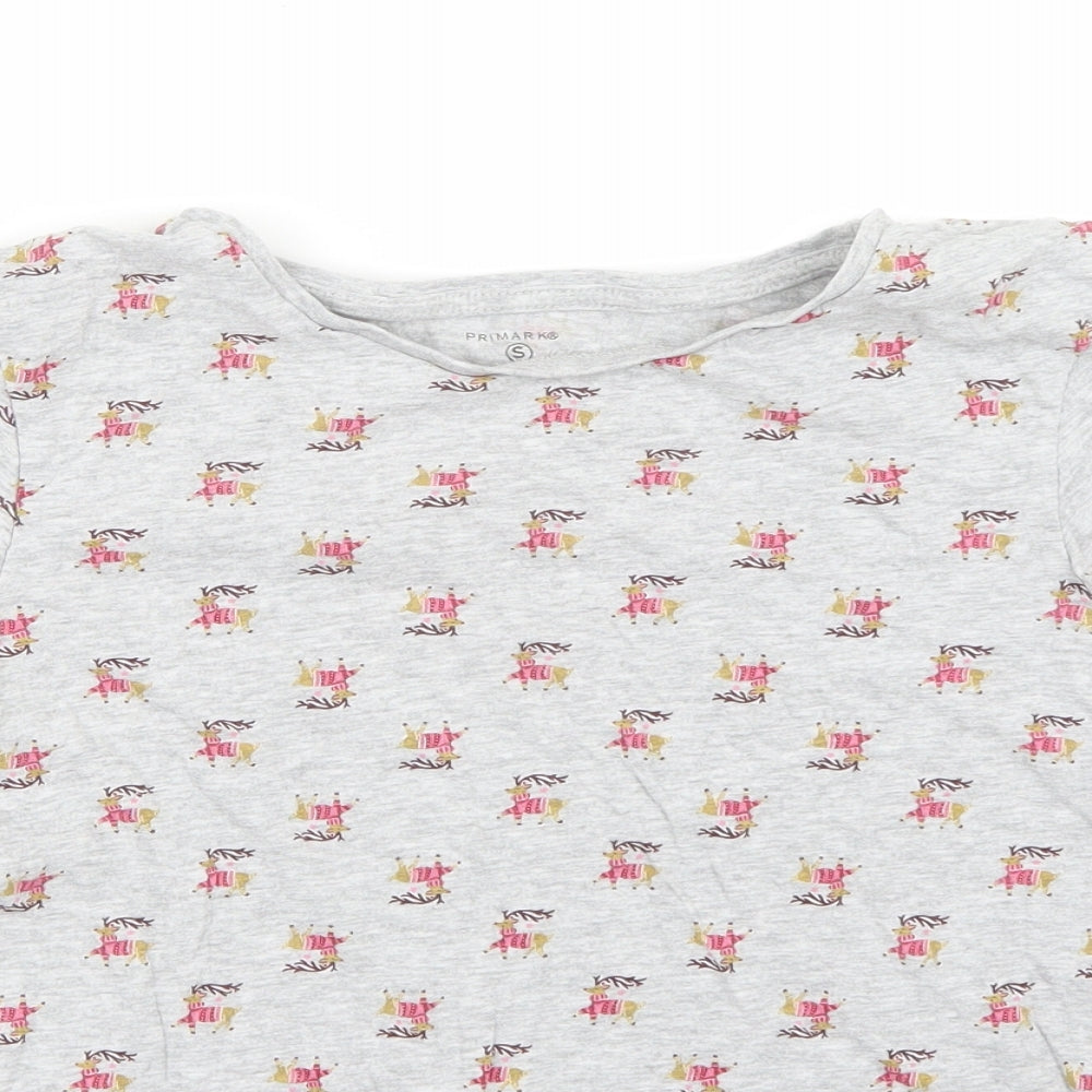 Primark Womens Grey   Basic T-Shirt Size S