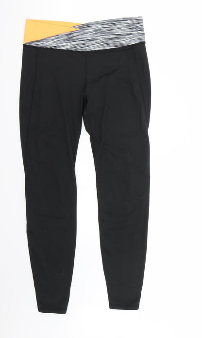 Womens UK Size S Workout  Capri Black Leggings
