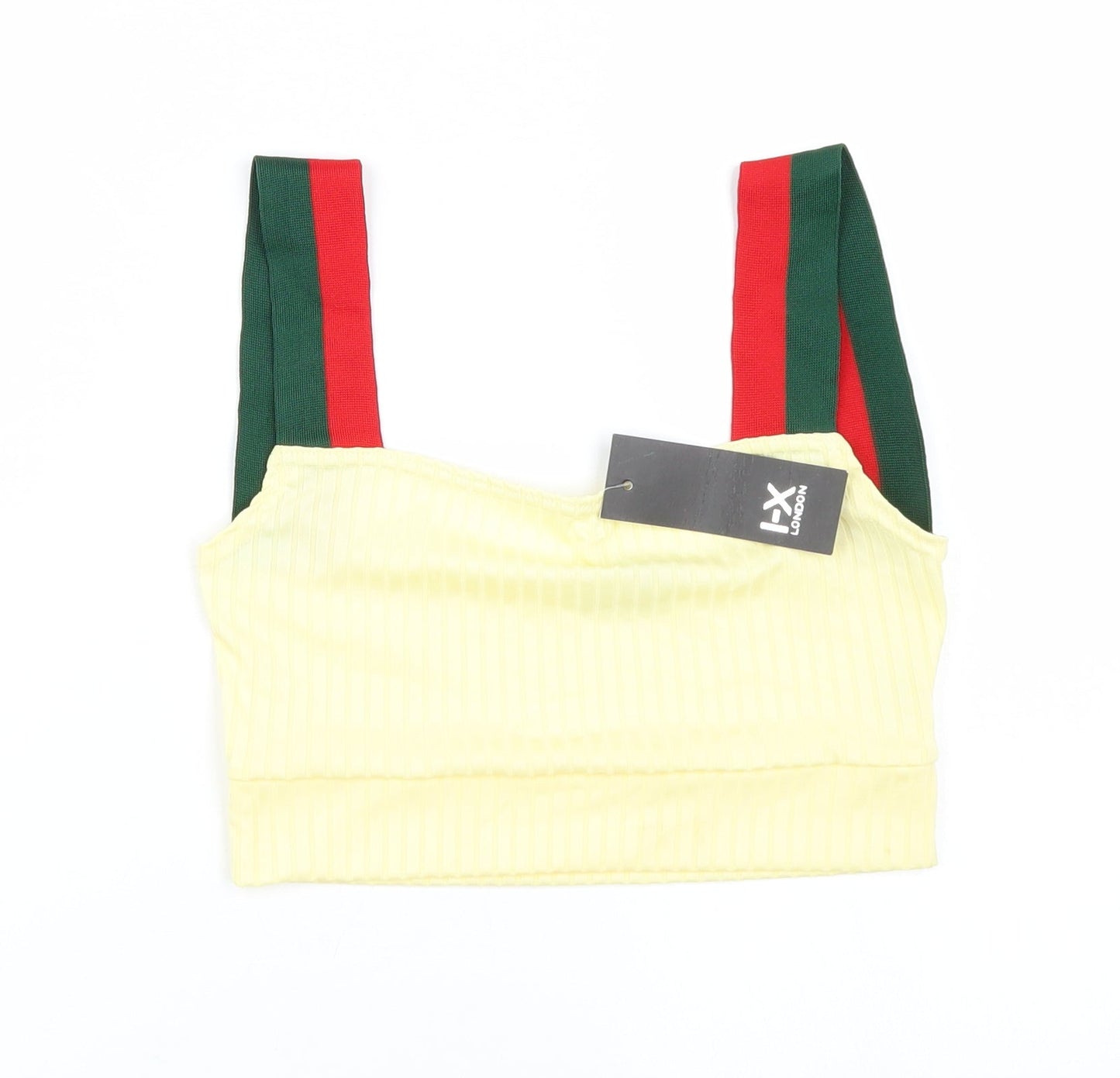 I X london Womens Yellow   Cropped Tank Size M