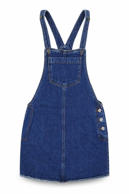 Womens UK Size 6 Topshop One-Piece Blue Dungaree