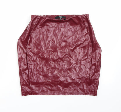 Missguided Womens Purple   A-Line Skirt Size 8