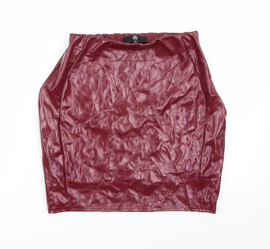 Missguided Womens Purple   A-Line Skirt Size 8