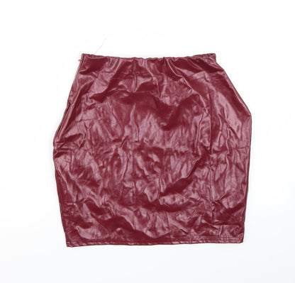 Missguided Womens Purple   A-Line Skirt Size 8