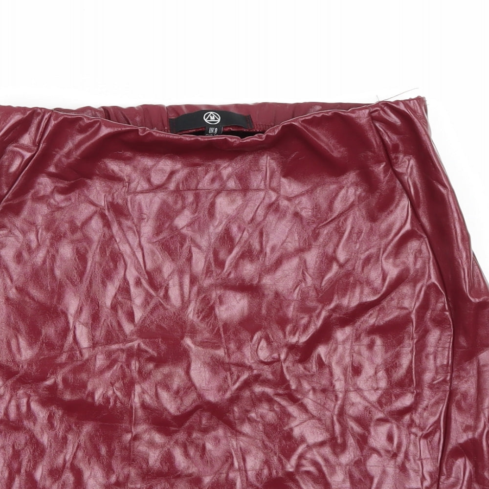 Missguided Womens Purple   A-Line Skirt Size 8