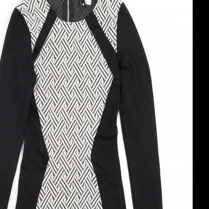 H&M Womens Black   A-Line  Size 6