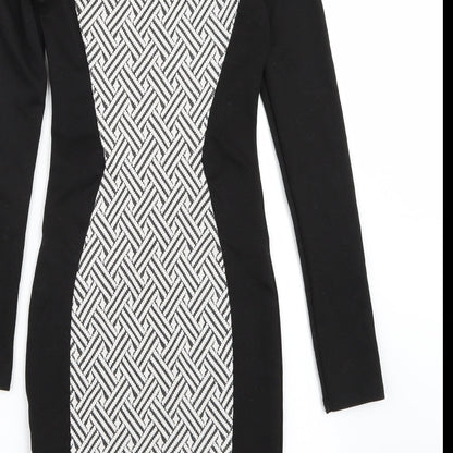 H&M Womens Black   A-Line  Size 6
