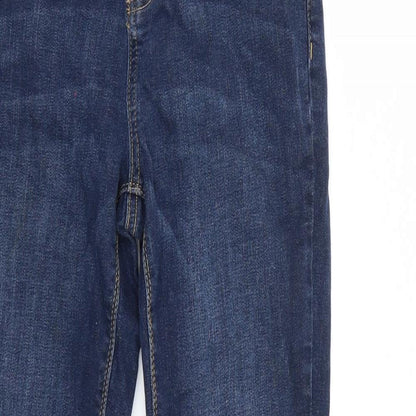 Denim & Co. Womens Blue   Skinny Jeans Size 8 L28 in